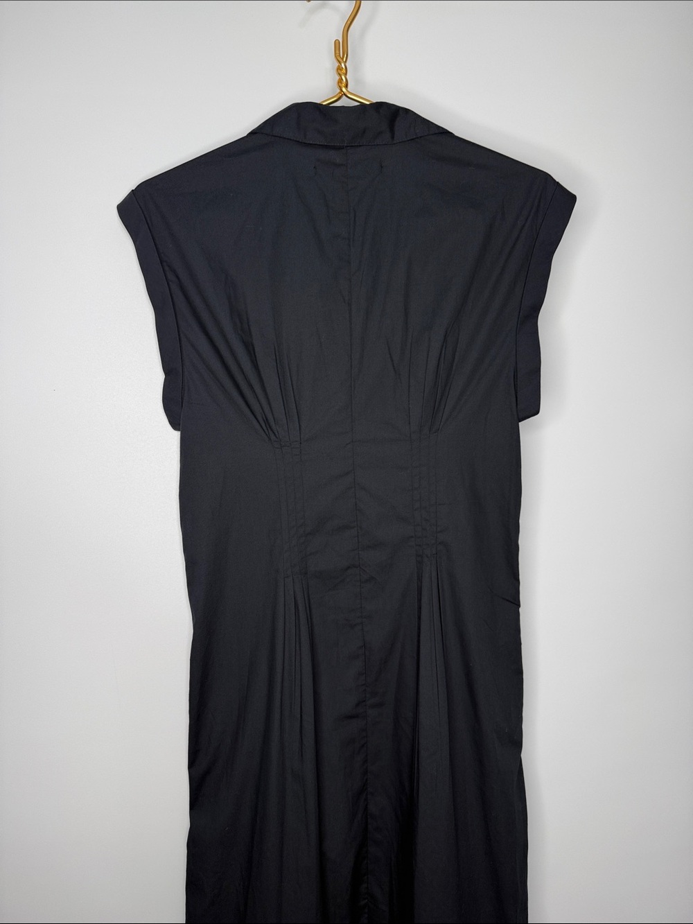 NWT Abercrombie & Fitch Black Midi Shirt Dress Size Small - Picture 11 of 11
